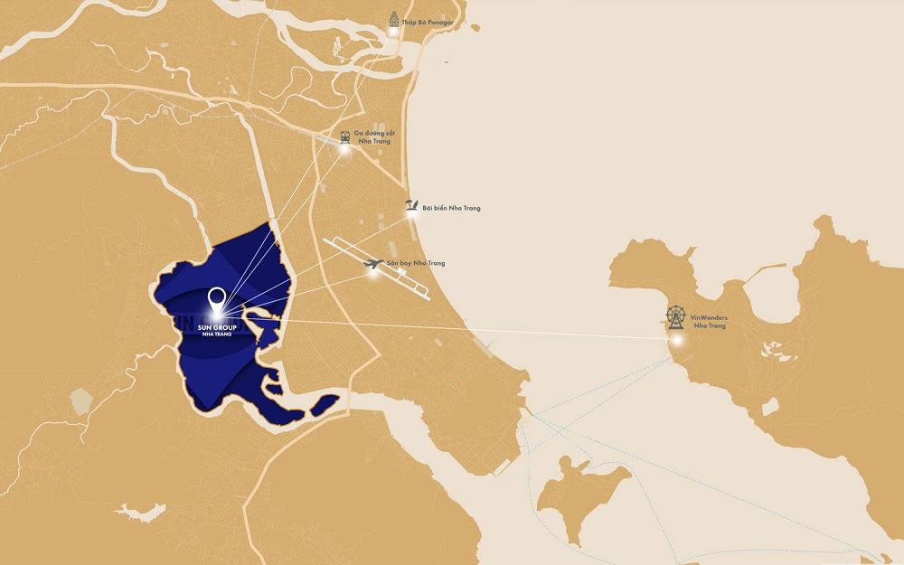 Sun Group Nha Trang kết nối đồng bộ đến các dự án lân cận