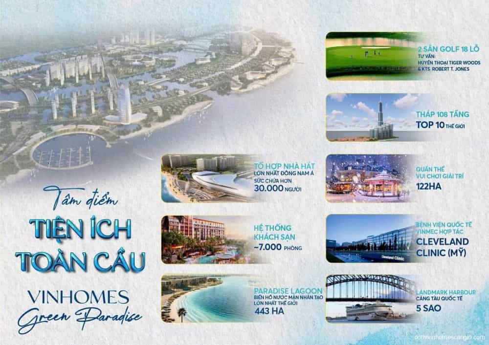 Tiện ích Vinhomes Cần Giờ đẳng cấp