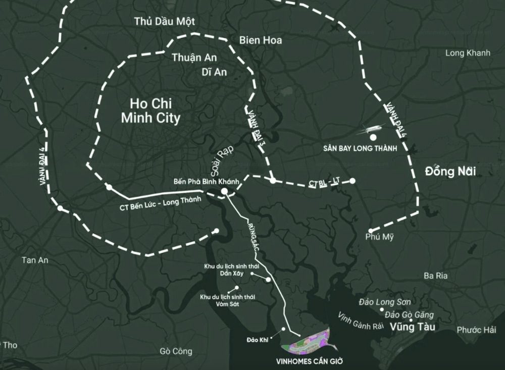 Vị trí xây dựng dự án Vinhomes Green Paradise